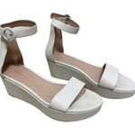 Stuart Weitzman white capri platform sandals size 10 Photo 0