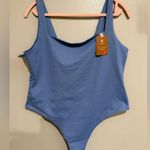 Reoria Square Neck Bodysuit NWT 2XL Blue Size 2X Photo 0