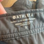 Athleta  Black Toasty Buns Insulated Shorts - Size 2 Photo 4