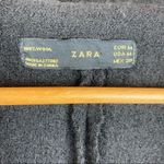 ZARA  100% Boiled Wool Cropped Long Sleeve Jacket M Photo 2
