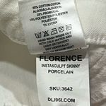 DL1961 Florence Porcelain Instasculpt Skinny Mid Rise Jeans White Sz 2/24 Photo 5