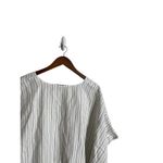 Madewell Plus Linen-Blend V-Neck Dolman-Sleeve Mini Dress in Stripe Womans 3X Photo 2