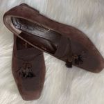 Salvatore Ferragamo  Shoes Women’s Size 8.5 B Suede Tassel Loafer Heels Pumps Photo 11