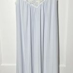 VTG Eve Stillman Embroidered Lace Granny Light Blue Cottage Nightgown Dress S Photo 0