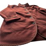 Diane Von Furstenberg  The Color Authority Fleece Coat Jacket Brown Size M/L Photo 4