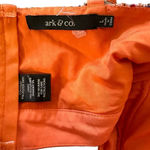 Ark & Co. tweed crop top, bra top orange and white, pit to pit 17" Photo 2
