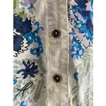 Anthropologie  Womens Small floral Boxy Button Up Short Sleeve Print Surf Shirt Photo 3