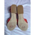 Vince Camuto Salmon Orange Suede Florrie Open Toe Low Block Heel Sandal Size 10M Photo 5