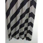 Max Studio Black Diagonal Striped Long Maxi Skirt Medium NWT Photo 2