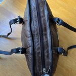 IMEDICI Firenze Leather Tote Purse Shoulder Bag Zip Around Italian Medium Size Brown Photo 3