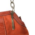 Chinese Laundry Y2K faux crocodile & orange mini baguette suede shoulder/handbag Photo 5