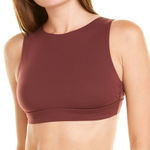 Vitamin A Maia Biosculpt Bikini Swim Top Burgundy Red 4 XS Extra Small Photo 0