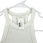 Commando  Women Studio Ribbed Haltered Neck Tank Top White Size Small/Medium Photo 3