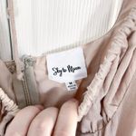 Sky To Moon Beige Corseted Bustier Milkmaid Mini Dress Size M Photo 3