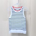 ON 34TH Women’s Striped Casual Knit Tank Top White Size XS Photo 1