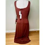 EXPRESS Body Contour Wrap Front Tie Waist Midi Dress With Built-In Shapewear M Photo 1