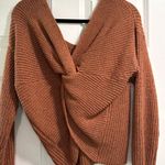 ASTR  Rust Color Twist Sweater Photo 2