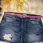 Loft denim stitched and frayed hem shorts sz 31/12 Photo 5