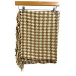 Talbots women's tan beige tassel wool scarf Photo 2