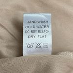 Baltic Born Women's Medium Tan V-Neck Bridesmaid Short Sleeve Velvet Maxi Dress Photo 6