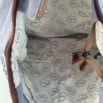 Myra Blue and White Chevron Tote Bag Photo 6