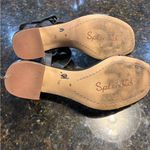 Splendid Black Leather Ankle Strap Block Heel Shoes Size 9.5 Photo 3