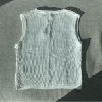 Apricot Lane NWT White Crochet Knit Tank Top Photo 3