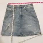 Calvin Klein Jeans Calvin Klein Distressed Jean Mini Skirt Photo 6