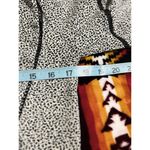 Sienna Sky  Cream/Black Dots Chiffon Long Sleeve‎ Blouse Elastic Hem Size Small Photo 5