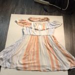 Altar'd State  Ruffled Striped Dress S Boho Costal Cowgirl Coquette Girl Festival Photo 8