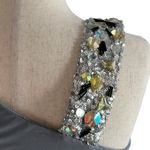 Monash Appareal One Shoulder Bodycon Dress with Batwing Sleeve Gray Size undefined Photo 4