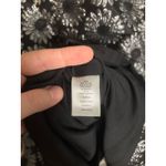 Talbots NWT  Black Metallic Silver Daisy A Line Pleated Tank Dress Party Size 18 Photo 7