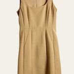 Tory Burch Azalea Camel Tan Wool Sleeveless Sheath Dress Size 4 Photo 7