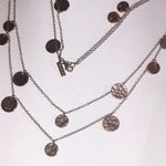 Daisy Fuentes  Bronze Tone Boho Dangling Hammered Pendants Boho Necklace Photo 2
