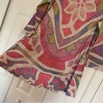 Sundance  Before Again Floral Burnout Waffle Knit Thermal Top Tunic Large Photo 10