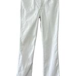 Madewell Mid Rise Kick Out Crop Jeans White Size 24 Straight Ankle Denim Pants Photo 4