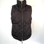 J.Crew  Excursion Quilted Down Vest Black High Collar Heritage 49194 Photo 5