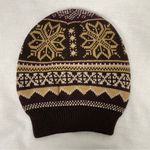 The Original Muk Luks Reversible Brown Fair Isle Winter Hat Photo 1
