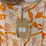 Label Of Love Beach Orange Print Sweetheart Neck Strap Midi Sun Dress Sz XL Photo 5