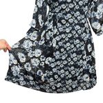 Lucky Brand  Dark Floral Printed Chiffon Lined Mini Dress Photo 9