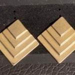 Vintage Gold Tone Diamond Photo 0