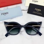 Fendi Authentic FF 0357GS Grey Cat Eye Sunglasses Photo 9