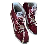 Vans Worlds #1 SkateBoard Maroon Red Shoes with White Trim Size 7.5M/ 9W Photo 7