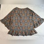 RU Apparel paisley print top NWOT Blue Size M Photo 4