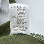 One Piece High Waisted Bandeau Cutout Swimsuit Removable Halter Straps Olive Med Green Photo 7