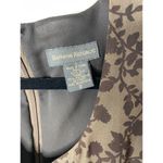 Banana Republic Vintage Y2K Neutral Brown Two-Tone Floral 100% Silk Maxi Dress 0 Photo 2