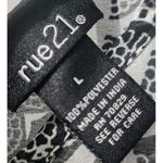 Rue21 Cold Shoulder Top Paisley Print Tie Back Black‎ White Size L Black Size L Photo 2