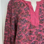 Cut loose floral 3/4 sleeve tunic dress Pink Size L Photo 11