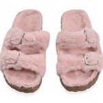 Chic Faux Fur Buckle Sandals (Women's 7 Photo 0