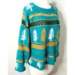 Green Pine Tree Holiday Sweater Winter Knit Pullover Casual Festive Jumper Sz L Size L Photo 3
